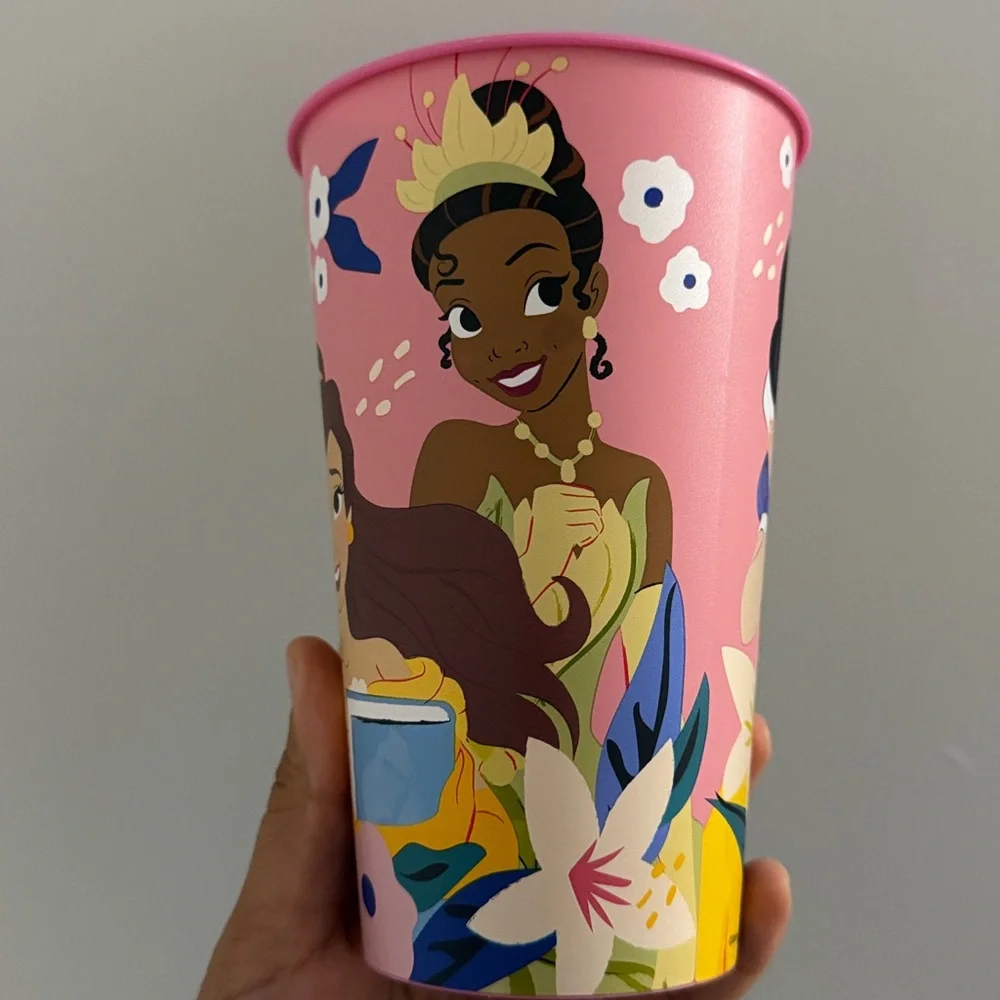 Disney Pink Princess Paper Party Cup with Multicolor Princess Art
